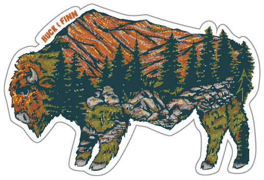 Sticker-Bison