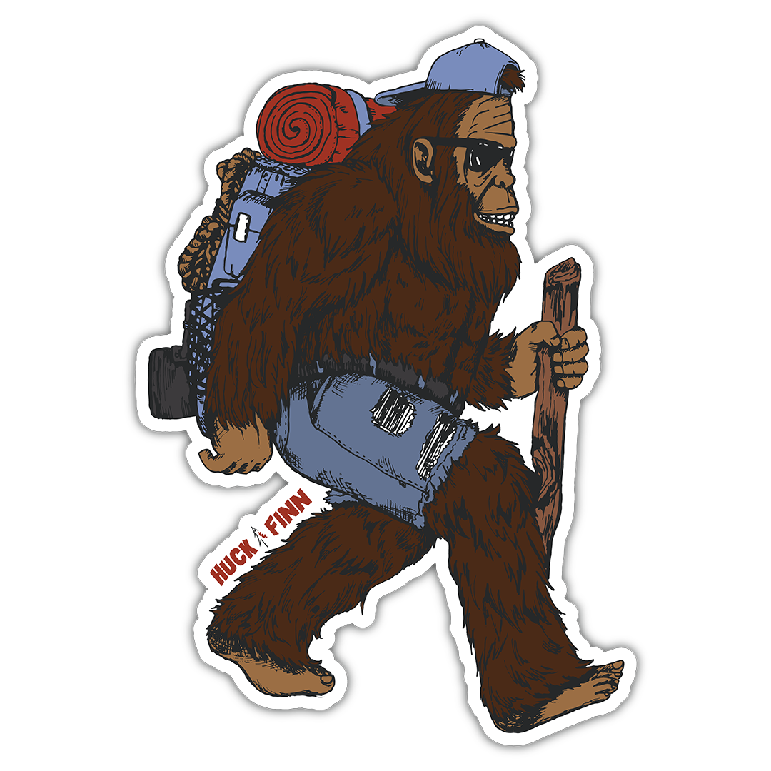 Sticker-Backpacker Sasquatch