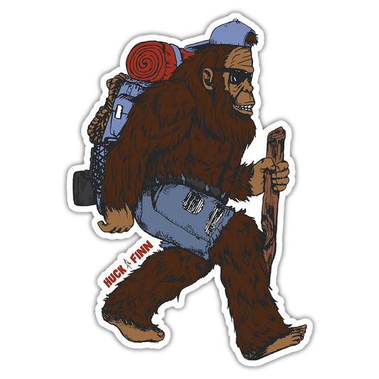 Sticker-Backpacker Sasquatch